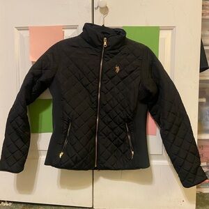 Black Ralph Lauren zip up jacket